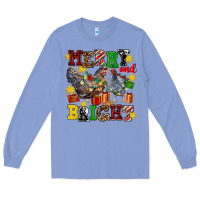 Colony Blue chicken merry and bright Long Sleeve Tee - AdoDesignShop