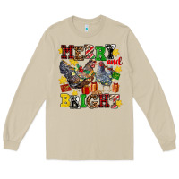 Mushroom chicken merry and bright Long Sleeve Tee - AdoDesignShop