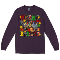 Plum chicken merry and bright Long Sleeve Tee - AdoDesignShop
