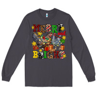 Smoke chicken merry and bright Long Sleeve Tee - AdoDesignShop