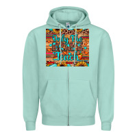 Seafoam only the brave teach Zipper Hoodie - JahusDesignShop