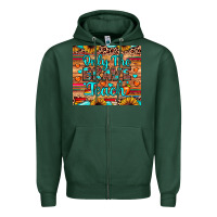 Sports Green only the brave teach Zipper Hoodie - JahusDesignShop
