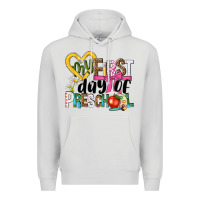 Dove Grey my first day of preschool Premium Hoodie - NancyCooperArtShop