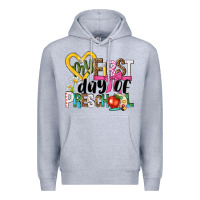 Heather Grey my first day of preschool Premium Hoodie - NancyCooperArtShop