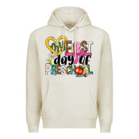 Oatmeal Heather my first day of preschool Premium Hoodie - NancyCooperArtShop