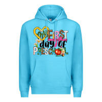 Ocean Blue my first day of preschool Premium Hoodie - NancyCooperArtShop