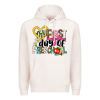 Pale Pink my first day of preschool Premium Hoodie - NancyCooperArtShop