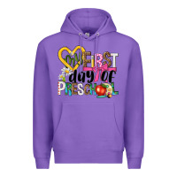 Purple my first day of preschool Premium Hoodie - NancyCooperArtShop