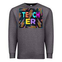 Charcoal Heather Western Teacher Flash Premium Sweatshirt - LillyAllenDesigns
