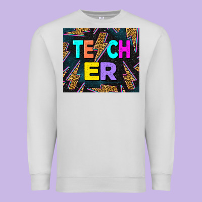 Western Teacher Flash Premium Sweatshirt Designed By Lillyallendesigns
