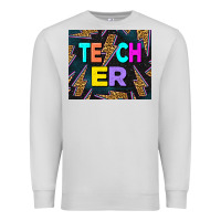 Dove Grey Western Teacher Flash Premium Sweatshirt - LillyAllenDesigns