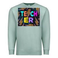 Seafoam Western Teacher Flash Premium Sweatshirt - LillyAllenDesigns