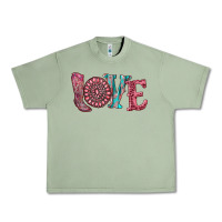 Oil Green valentine's day love with boots and gemstone Urban Heavy Tee - RanaPortraitStore