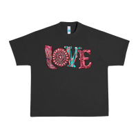 Pigment Black valentine's day love with boots and gemstone Urban Heavy Tee - RanaPortraitStore