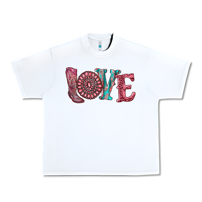 Valentine's Day Love With Boots And Gemstone Urban Heavy Tee by RanaPortraitStore | Teevron
