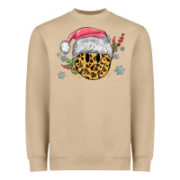 Mushroom leopard smiley face Heavyweight Sweatshirt - MaliasSmallBusiness