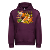 Mauve Wine Fall Vibes Fox Urban Hoodie - LillyAllenDesigns