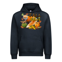 Navy Fall Vibes Fox Urban Hoodie - LillyAllenDesigns