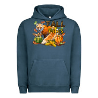 Pigment Midnight Navy Fall Vibes Fox Urban Hoodie - LillyAllenDesigns