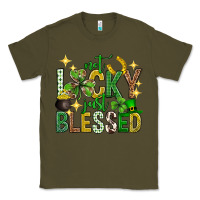 Army Green Not lucky just blessed st. patricks day Classic Tee - Neo Western
