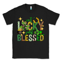 Black Not lucky just blessed st. patricks day Classic Tee - Neo Western