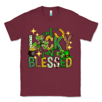 Burgundy Not lucky just blessed st. patricks day Classic Tee - Neo Western