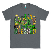 Charcoal Heather Not lucky just blessed st. patricks day Classic Tee - Neo Western