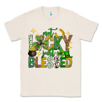 Natural Not lucky just blessed st. patricks day Classic Tee - Neo Western