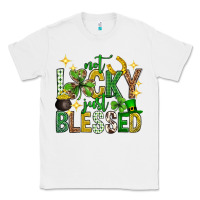 White Not lucky just blessed st. patricks day Classic Tee - Neo Western
