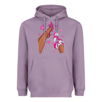 Lavender afro sneakers and heels Heavyweight Hoodie - NancyCooperArtShop