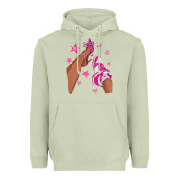 Matcha afro sneakers and heels Heavyweight Hoodie - NancyCooperArtShop