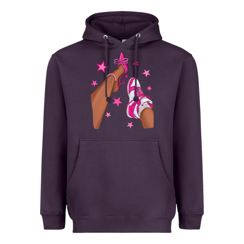 Afro Sneakers And Heels Heavyweight Hoodie by NancyCooperArtShop | Teevron