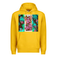 Lemon pink floral nurse with flowers Premium Hoodie - AdoDesignShop