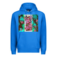 True Royal pink floral nurse with flowers Premium Hoodie - AdoDesignShop