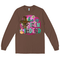 Chestnut he is risen indeed easter Long Sleeve Tee - Neo Western