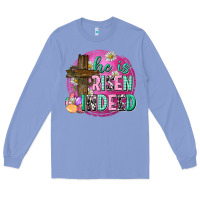 Colony Blue he is risen indeed easter Long Sleeve Tee - Neo Western