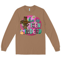 Toasted Coconut he is risen indeed easter Long Sleeve Tee - Neo Western