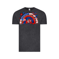 Vintage Black American rainbow Vintage Tee - Zillion Design Studio