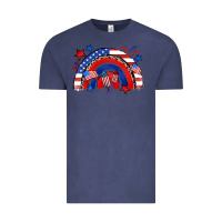 Vintage Denim American rainbow Vintage Tee - Zillion Design Studio