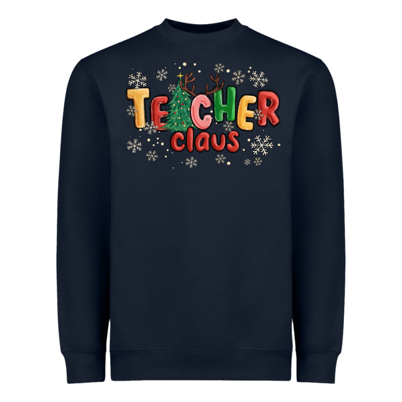 Teacher Claus Heavyweight Sweatshirt by MaliasSmallBusiness | Teevron