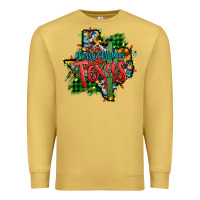 Antique Gold western desert christmas texas map Premium Sweatshirt - Jasminsmagicworld