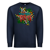 Navy western desert christmas texas map Premium Sweatshirt - Jasminsmagicworld