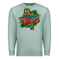 Seafoam western desert christmas texas map Premium Sweatshirt - Jasminsmagicworld