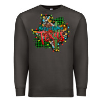 Smoke western desert christmas texas map Premium Sweatshirt - Jasminsmagicworld