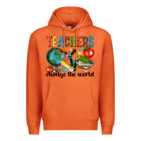 Carrot teachers change the world Premium Hoodie - NancyCooperArtShop