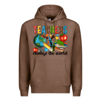 Chestnut teachers change the world Premium Hoodie - NancyCooperArtShop