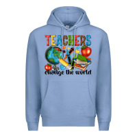 Colony Blue teachers change the world Premium Hoodie - NancyCooperArtShop