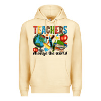 Pina Colada teachers change the world Premium Hoodie - NancyCooperArtShop