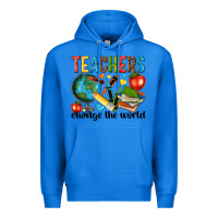 True Royal teachers change the world Premium Hoodie - NancyCooperArtShop