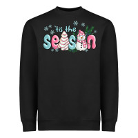 Tis The Season Snowman And Christmas Cake Heavyweight Sweatshirt | Teevron